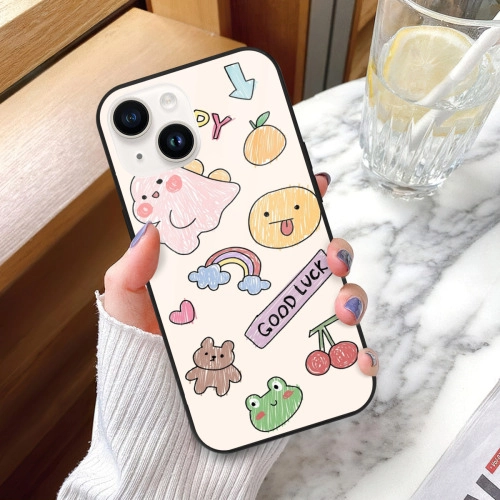 Charming Doodles Mirror Case for iPhone 13 Mini: Good Luck Charms / Vibrant Sketch Design