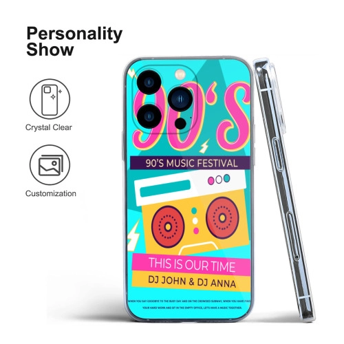 Adorable Pals Reflective Mirror Case for Apple iPhone 13 - Personalize with Style