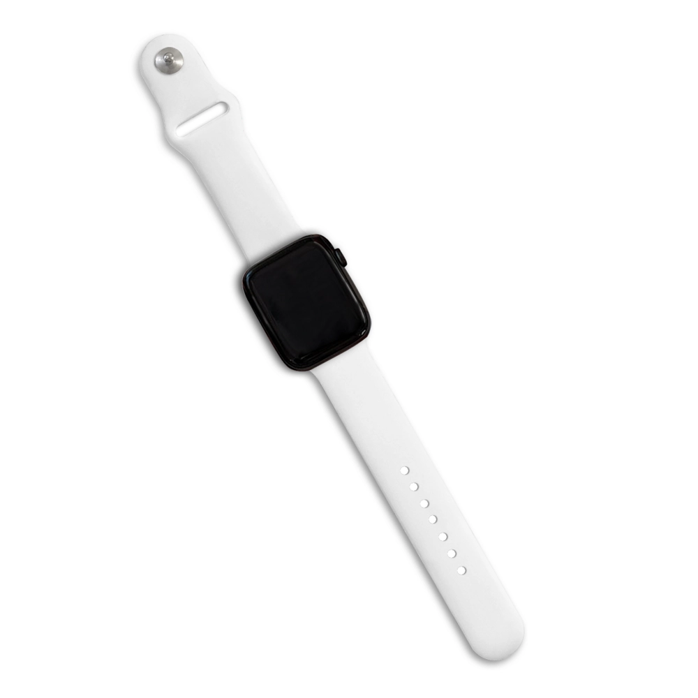 Custom Design Apple Single Buckle Watch Band - Vibrant Lemon / Floral Print, Durable Wrist Strap for Active Lifestyle