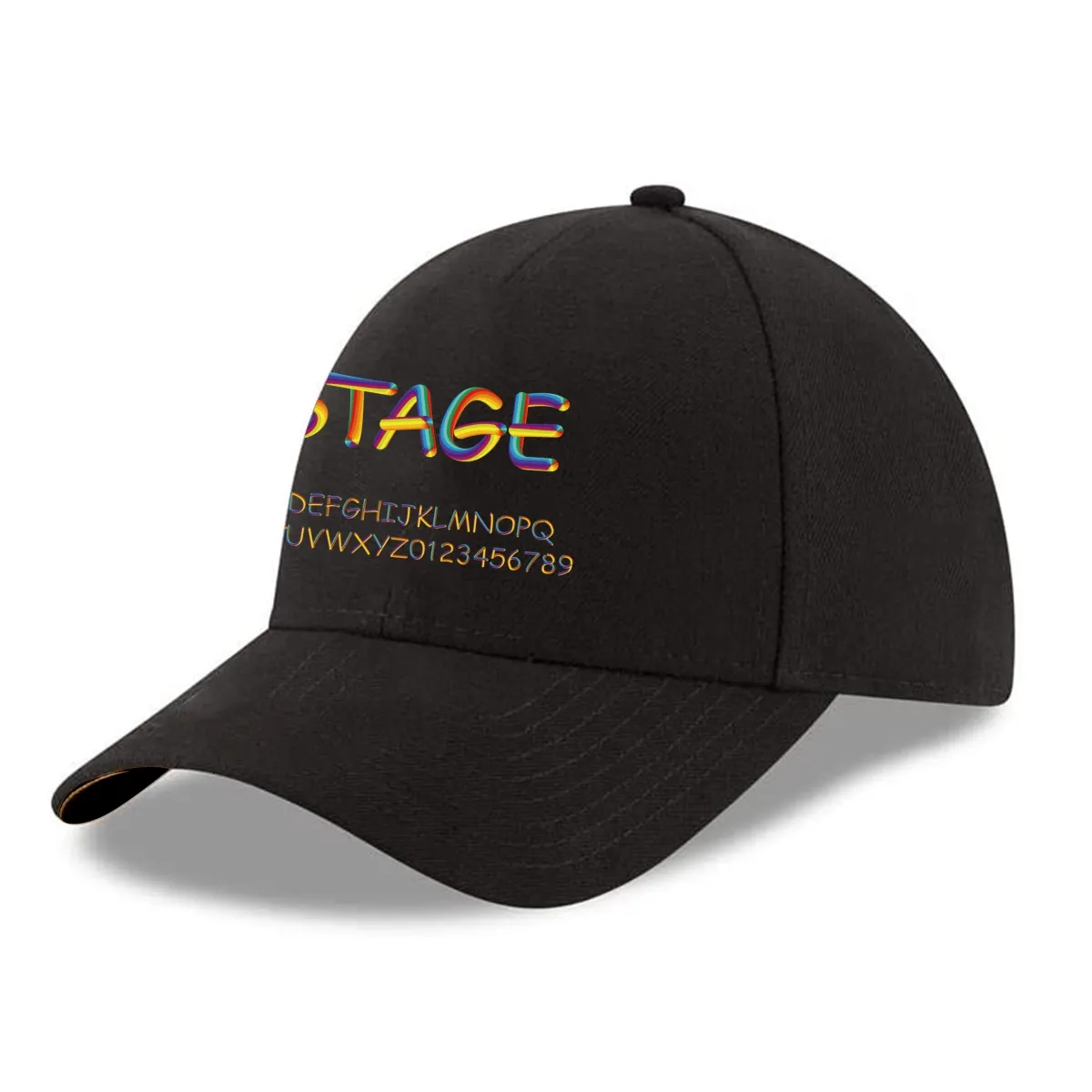 Customizable Black Baseball Cap – Personalized Design Flexibility for a Unique Style