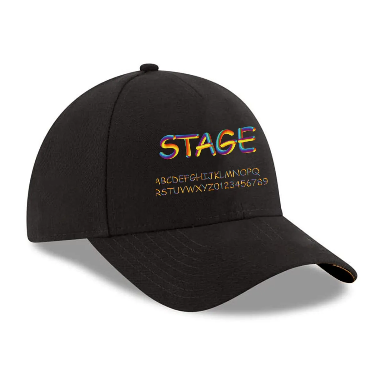 Customizable Black Baseball Cap – Personalized Design Flexibility for a Unique Style