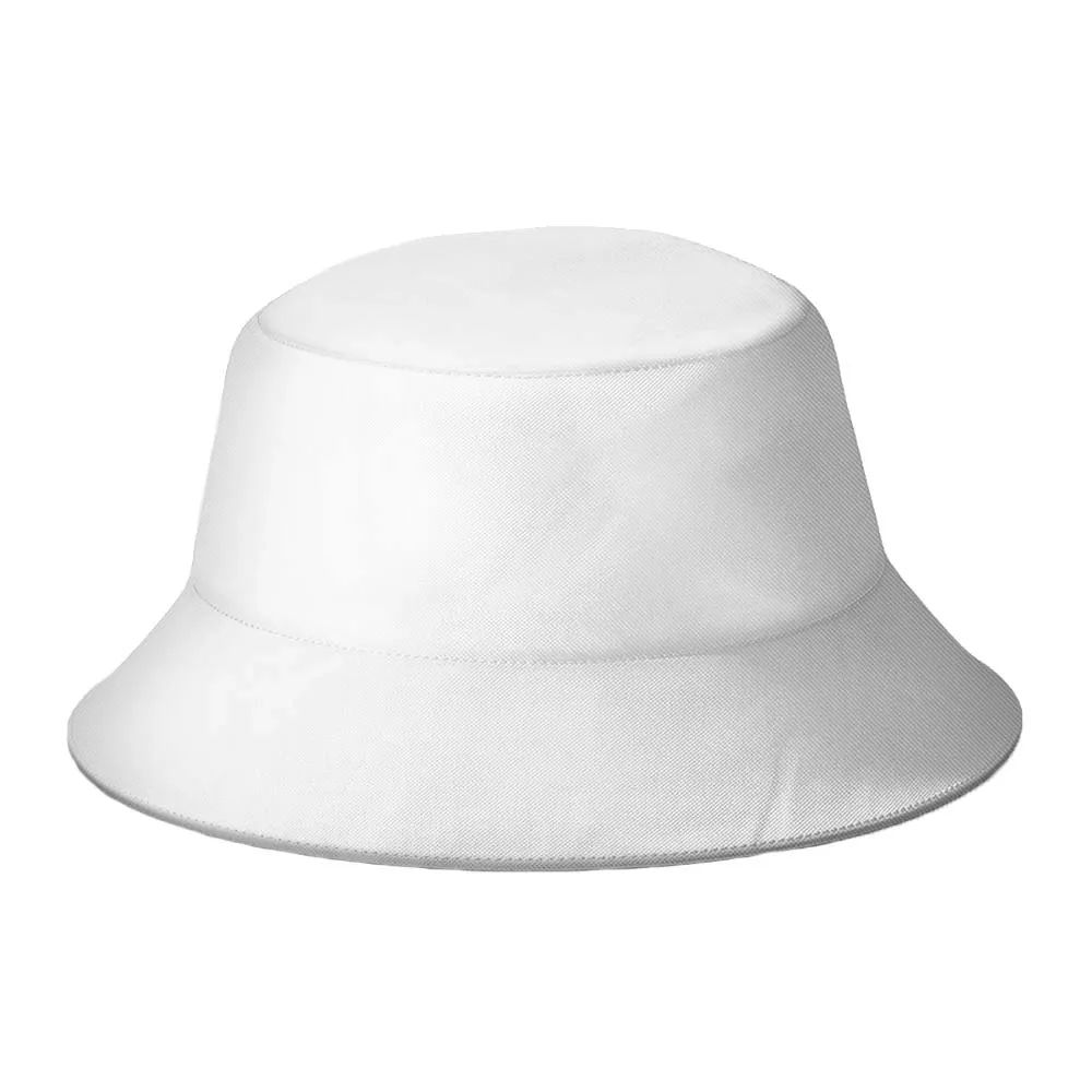 Stylish Unisex Cotton Bucket Hat - Classic White, Lightweight / Customizable Design for Personal Expression