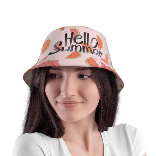 Stylish Unisex Cotton Bucket Hat - Classic White, Lightweight / Customizable Design for Personal Expression