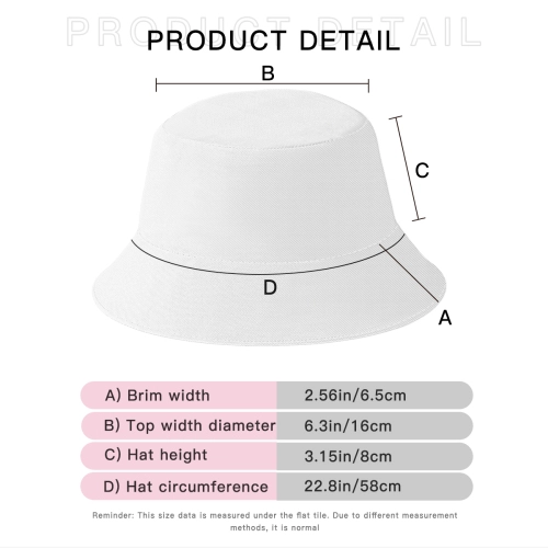 Stylish Unisex Cotton Bucket Hat - Classic White, Lightweight / Customizable Design for Personal Expression
