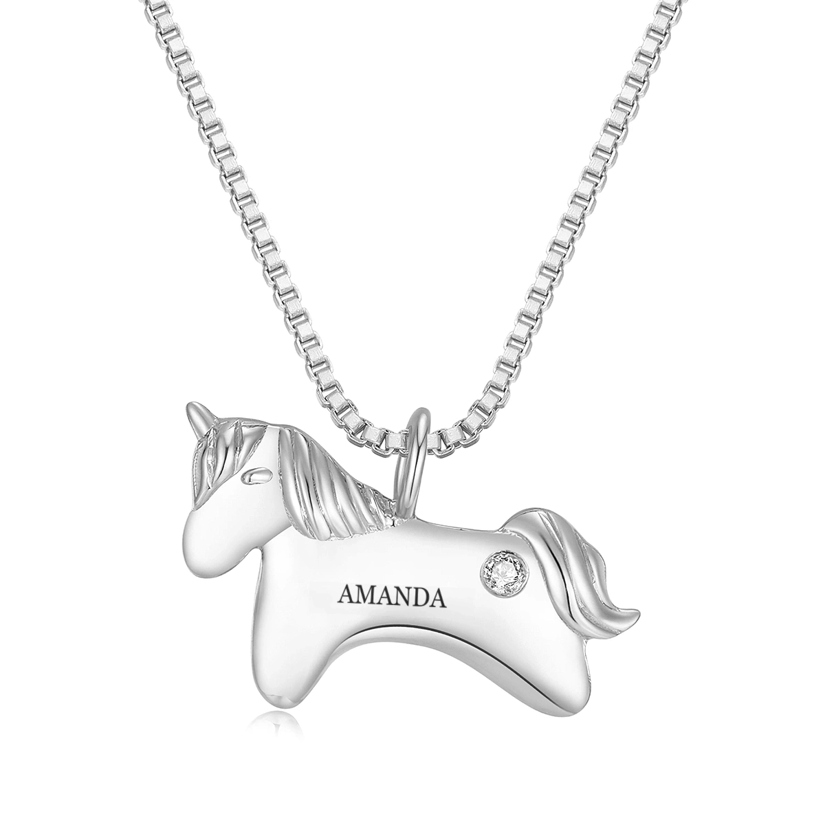 Custom Engraved Heart Pendant Necklace – Dual-Sided, Personalized Jewelry for Timeless Elegance