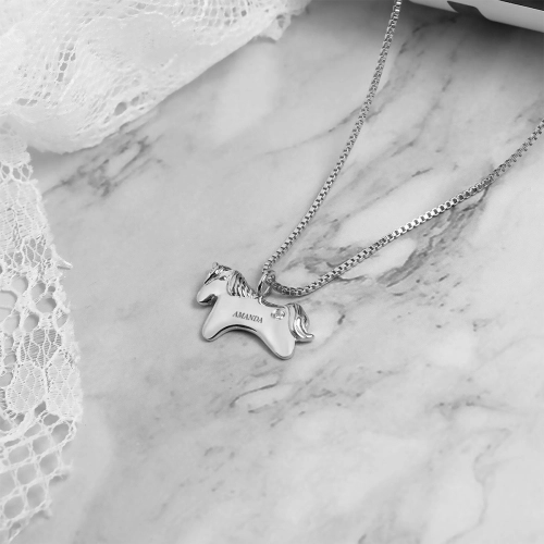 Custom Engraved Heart Pendant Necklace – Dual-Sided, Personalized Jewelry for Timeless Elegance