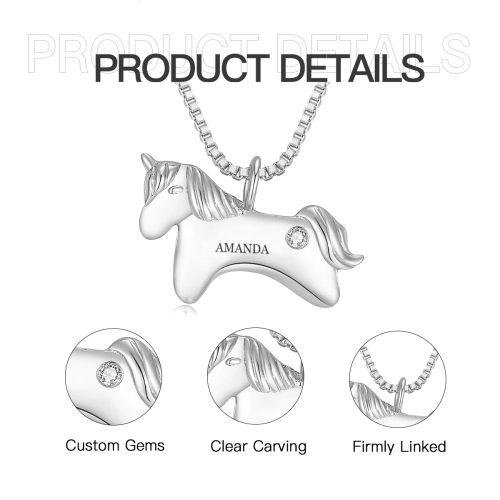 Custom Engraved Heart Pendant Necklace – Dual-Sided, Personalized Jewelry for Timeless Elegance