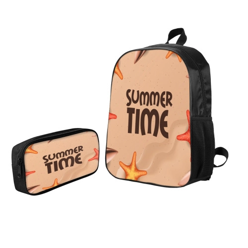 Versatile Urban Backpack with Unique Design Element + Matching Pouch