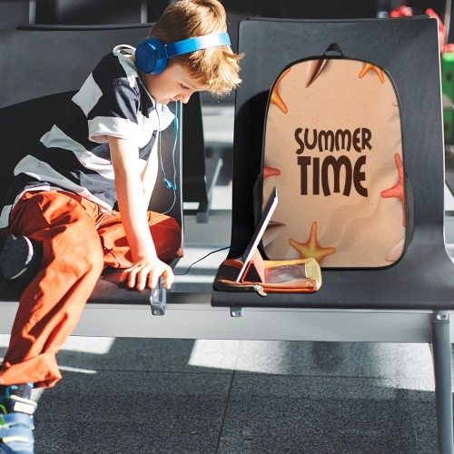 Versatile Urban Backpack with Unique Design Element + Matching Pouch
