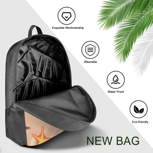 Versatile Urban Backpack with Unique Design Element + Matching Pouch