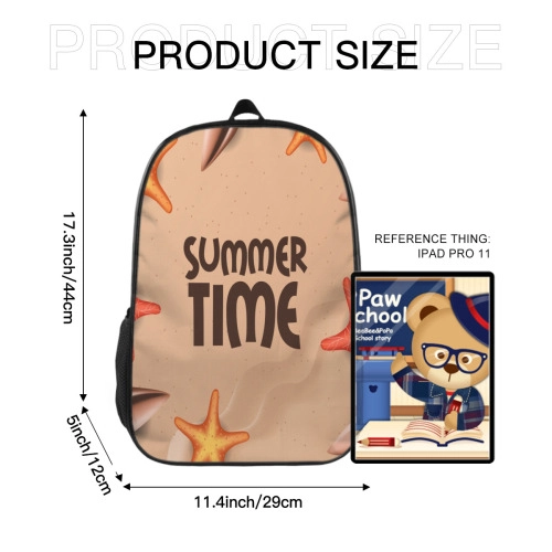 Versatile Urban Backpack with Unique Design Element + Matching Pouch