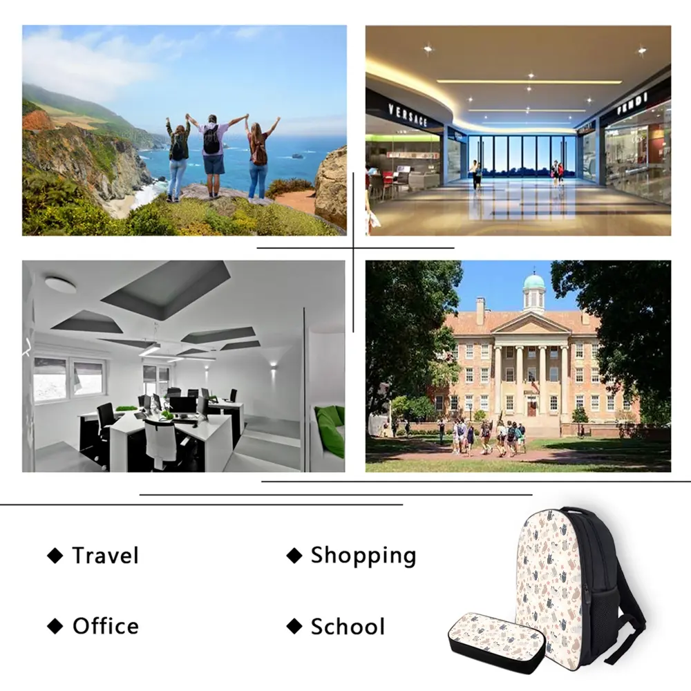 Customized 17-Inch Backpack with Multi-Faceted Design