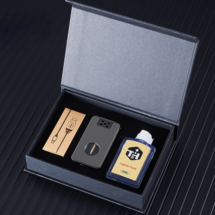 Dragon King Windproof Double Flame Lighter - Refillable Butane Alloy Body, Modern Design Gift