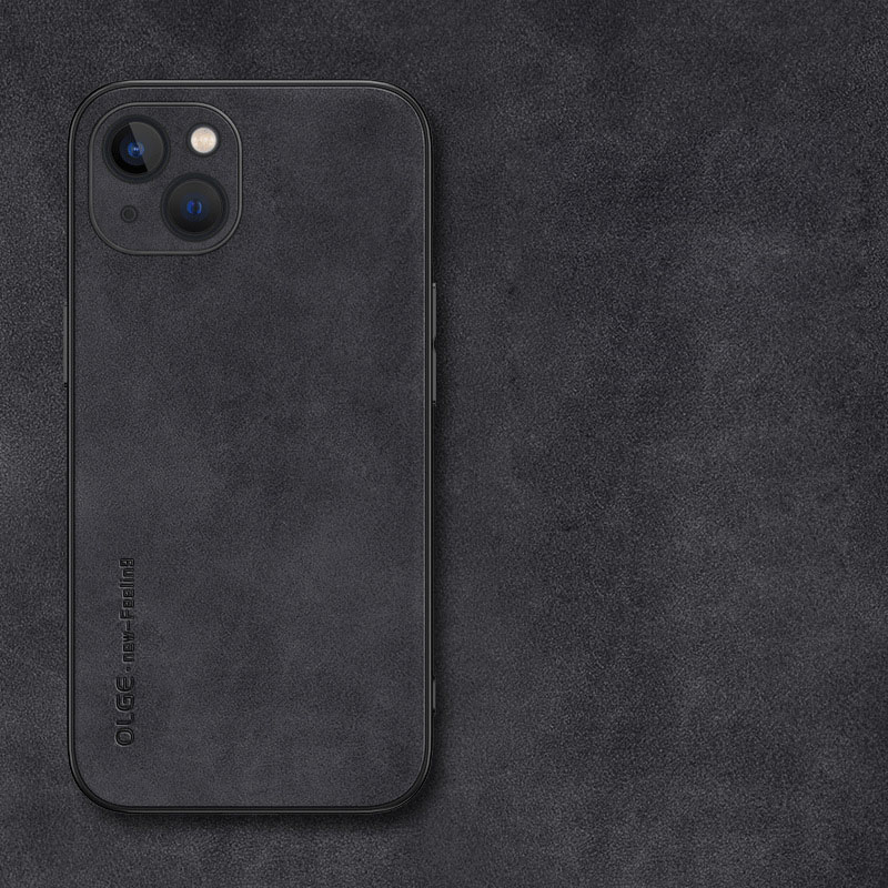 iPhone 15/16 Leather-Like Protective Case – Soft Touch, Anti-Wear, Anti-Fall All-Inclusive Cover