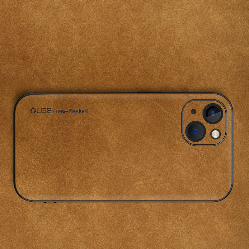 iPhone 15/16 Leather-Like Protective Case – Soft Touch, Anti-Wear, Anti-Fall All-Inclusive Cover